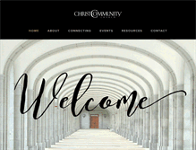 Tablet Screenshot of christcommunitycobb.org